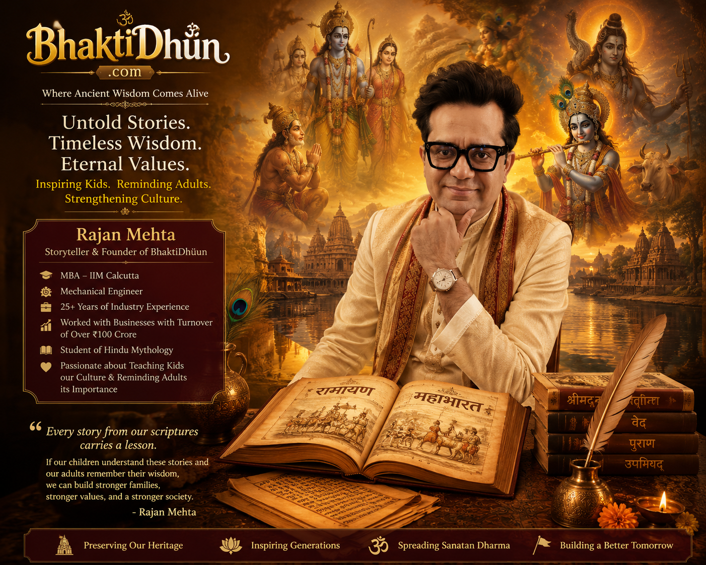 Rajan Mehta — Founder and Storyteller of BhaktiDhuun